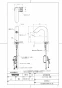 TOTO TLE32SS4A 取扱説明書 商品図面 施工説明書 分解図 アクアオート(自動水栓）スイッチ付 商品図面1